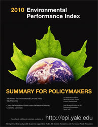 Cover page of EPI 2010 Summary for Policymakers