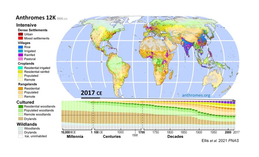 Anthromes map