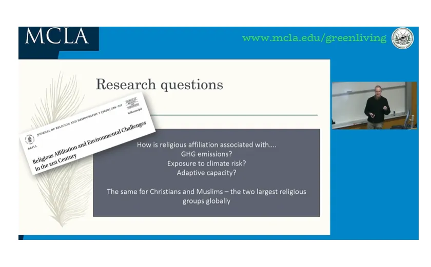 Religion and environment research questions.