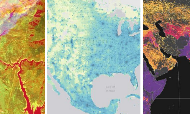 Global population map